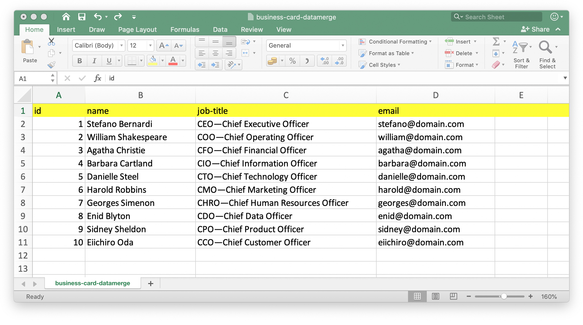 indesign data merge excel