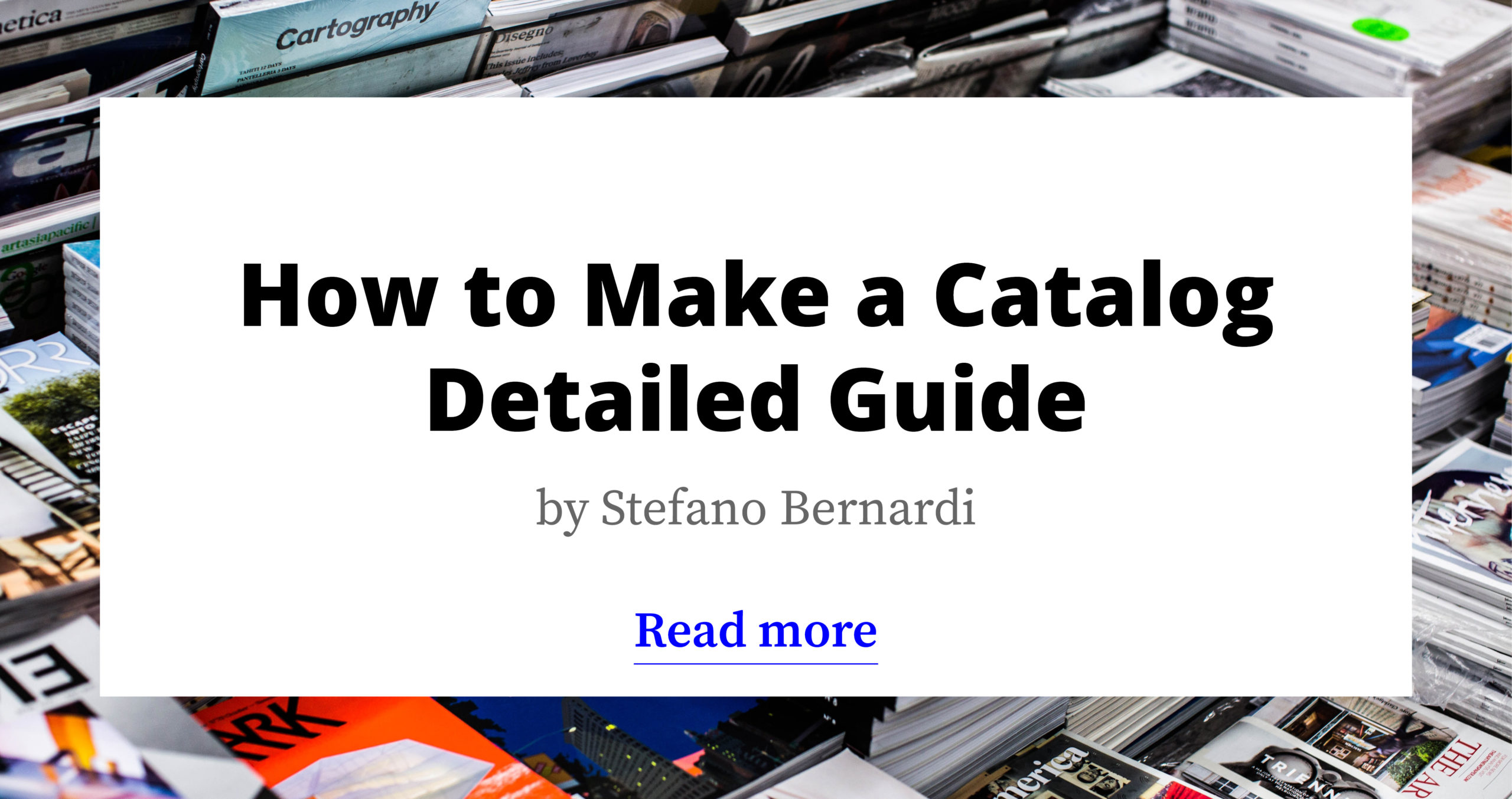 How to Make a Catalog - Detailed Guide